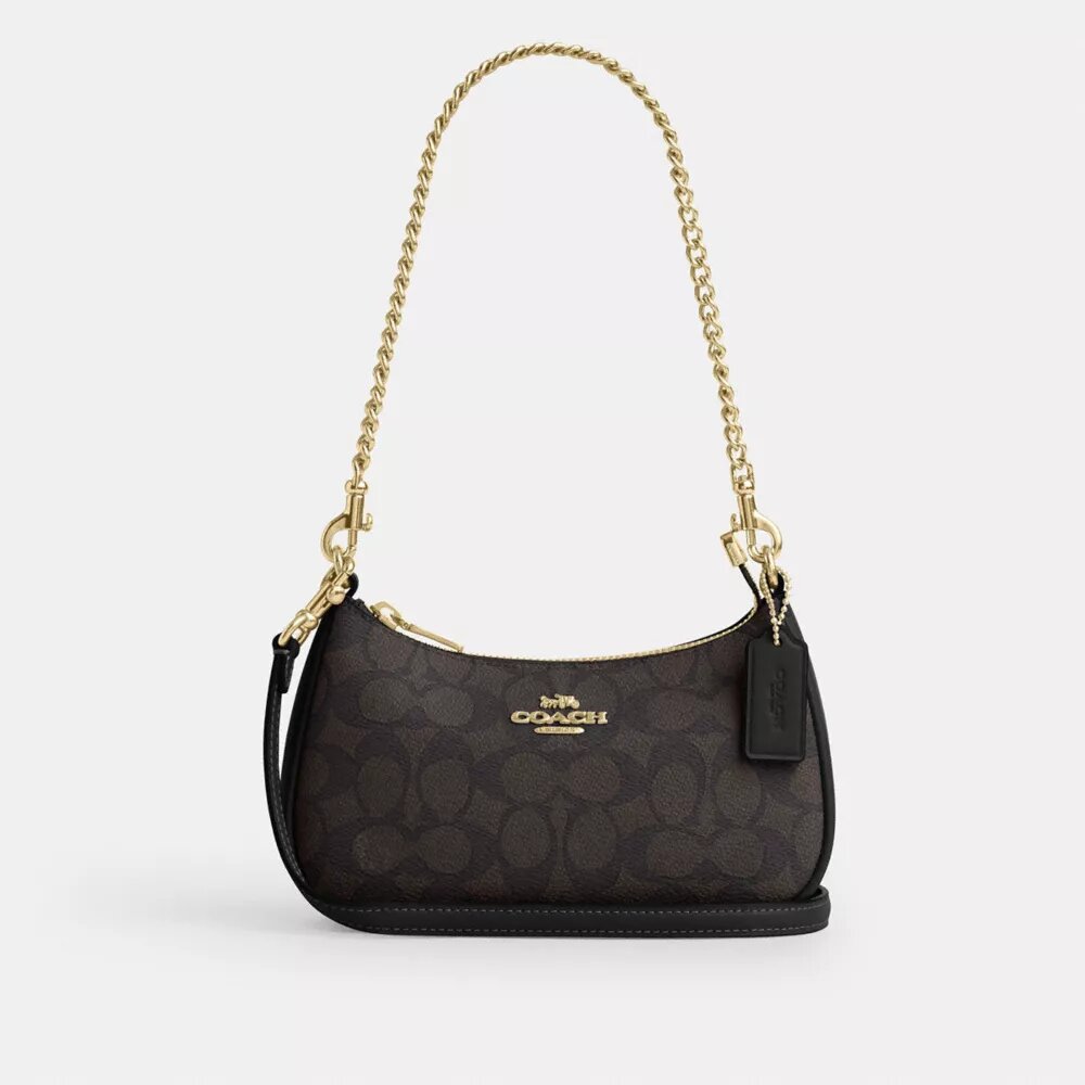 Bolso bandolera Teri Mini en Signature Canvas