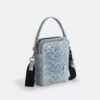 Bolso bandolera Tristan 14 en denim «Loved Signature» con Charms