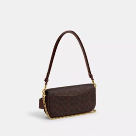 Bolso Brooke con solapa y cadena en Signature Canvas