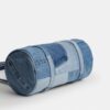 Bolso cilíndrico con cierre Kisslock de 28 en denim reciclado