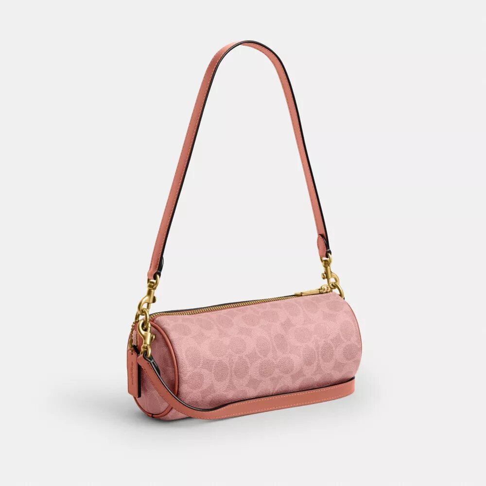 Bolso cilíndrico en Signature Canvas