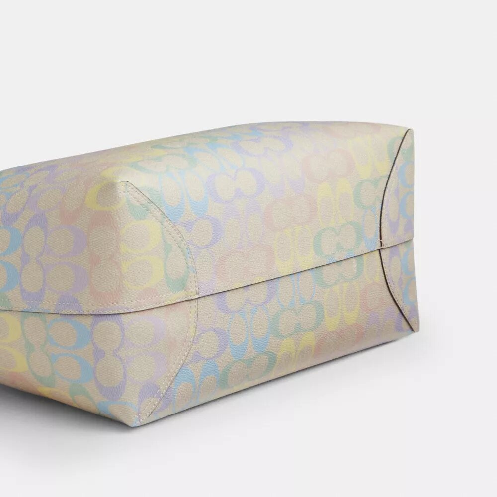 Bolso City Tote en Signature Canvas Rainbow