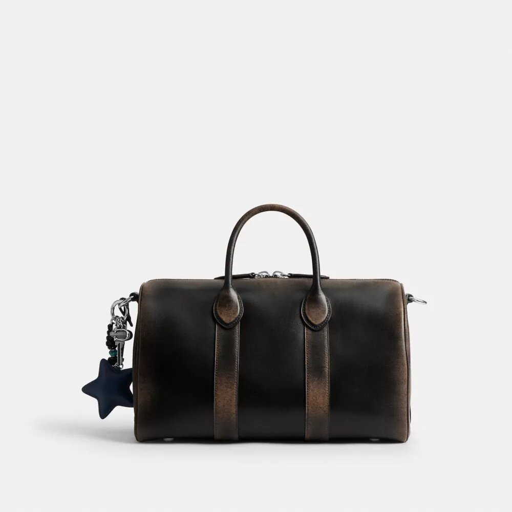Bolso Compass 35 en piel desgastada con Charms