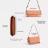Bolso de cadena con solapa Brooke