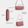 Bolso de cadena con solapa Brooke