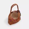 Bolso de hombro Brooklyn 28 con adornos de madera