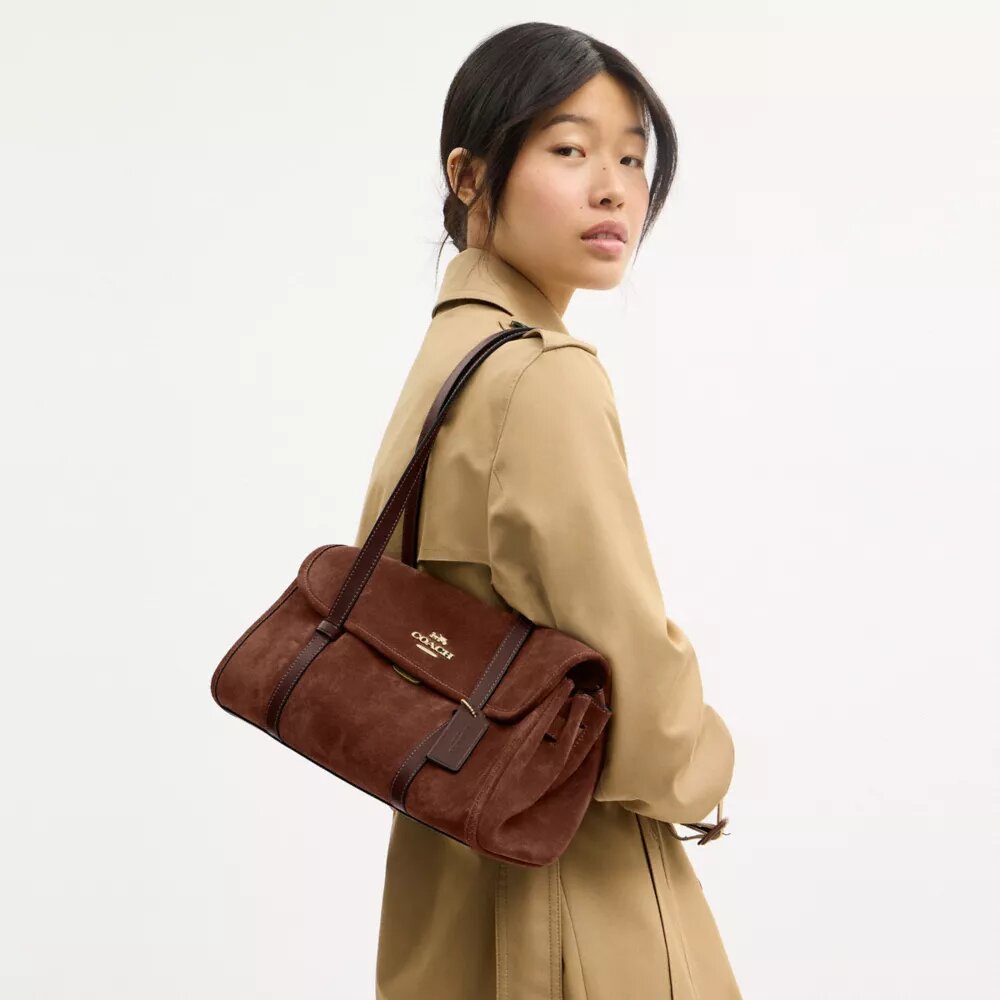 Bolso de hombro con solapa Bridget