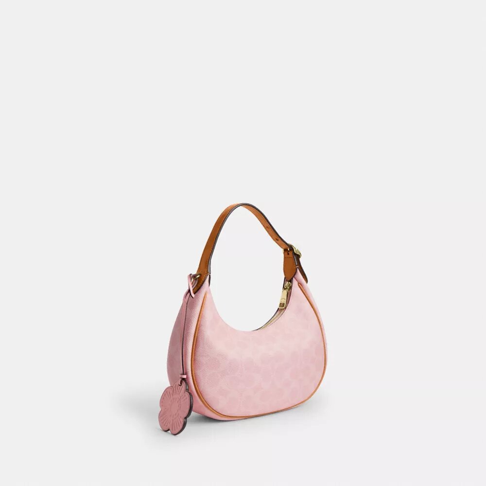 Bolso de hombro Emily en Signature Canvas con Charms