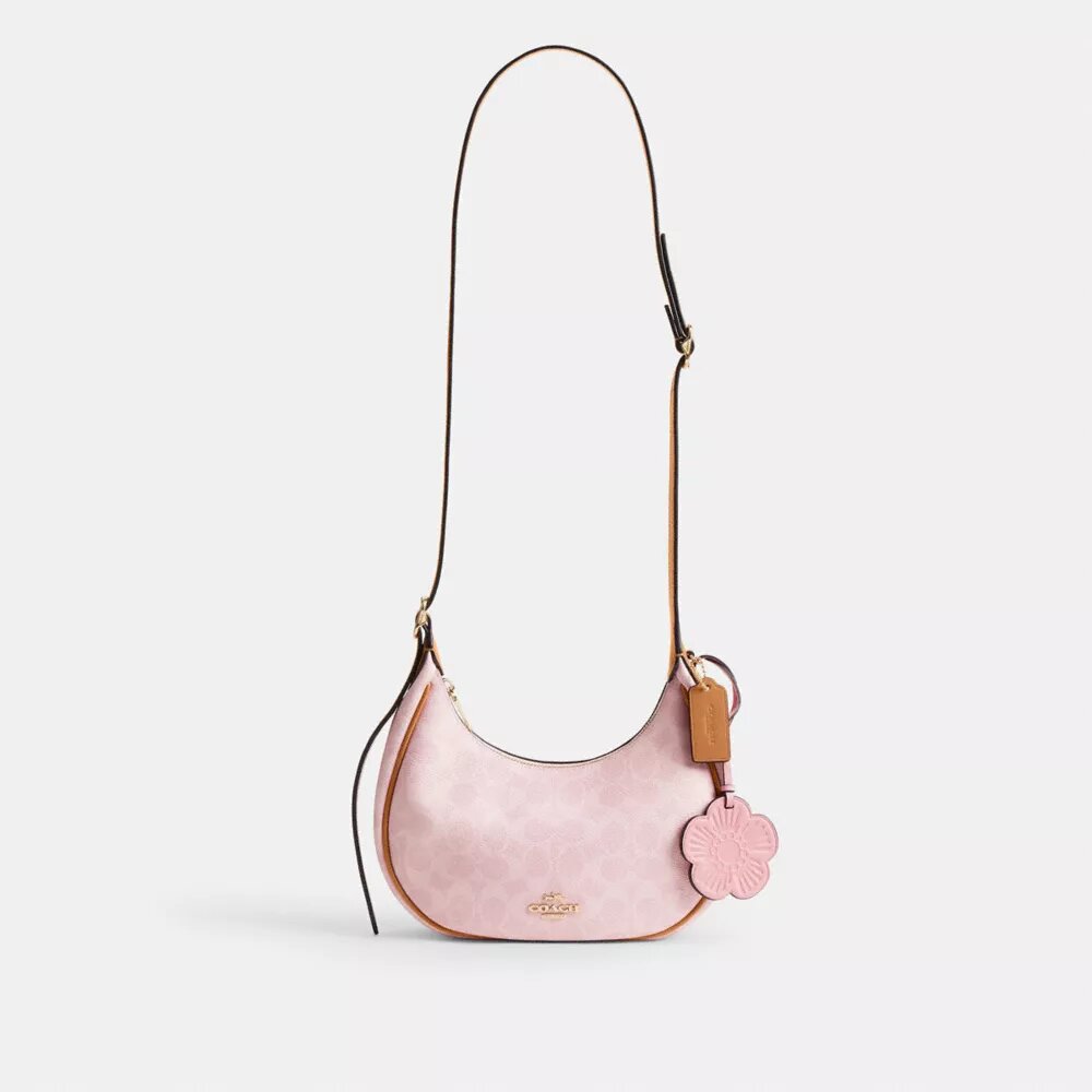 Bolso de hombro Emily en Signature Canvas con Charms