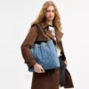 Bolso de hombro grande Evelyn de algodón regenerativo con acolchado