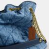 Bolso de hombro grande Evelyn de algodón regenerativo con acolchado
