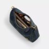 Bolso de hombro Juliet 25 en denim de algodón regenerativo con acolchado