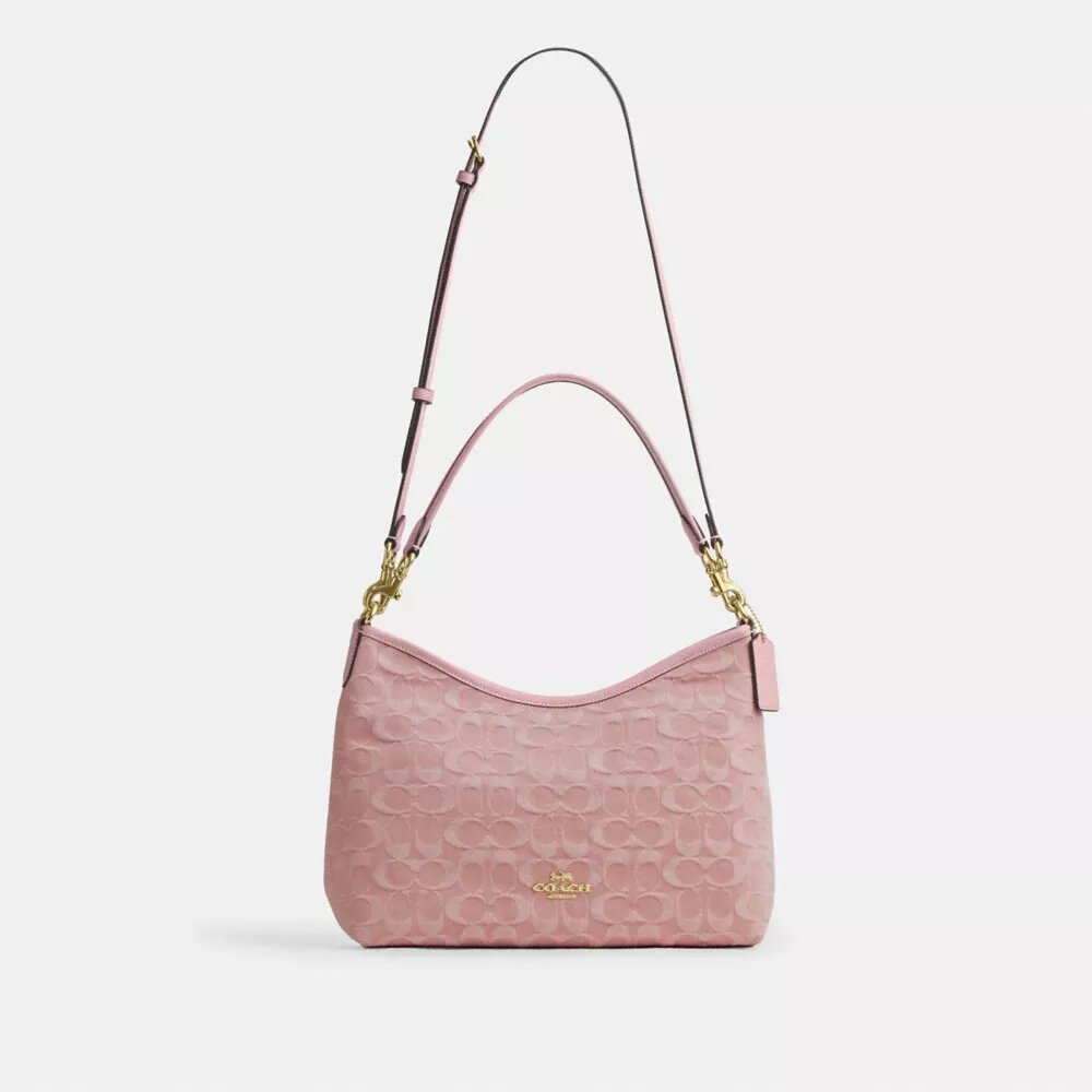 Bolso de hombro Laurel en denim emblemático
