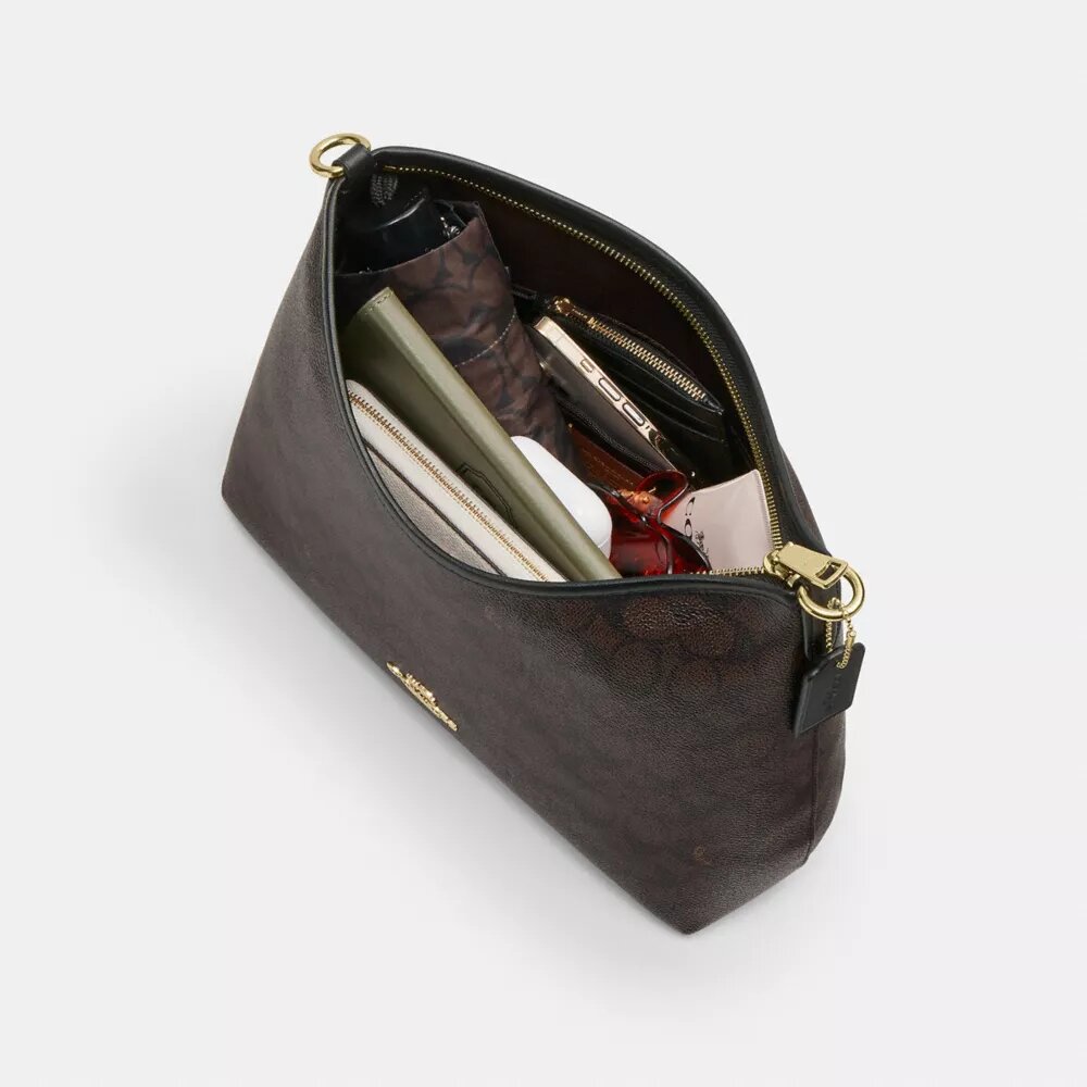 Bolso de hombro Laurel en Signature Canvas