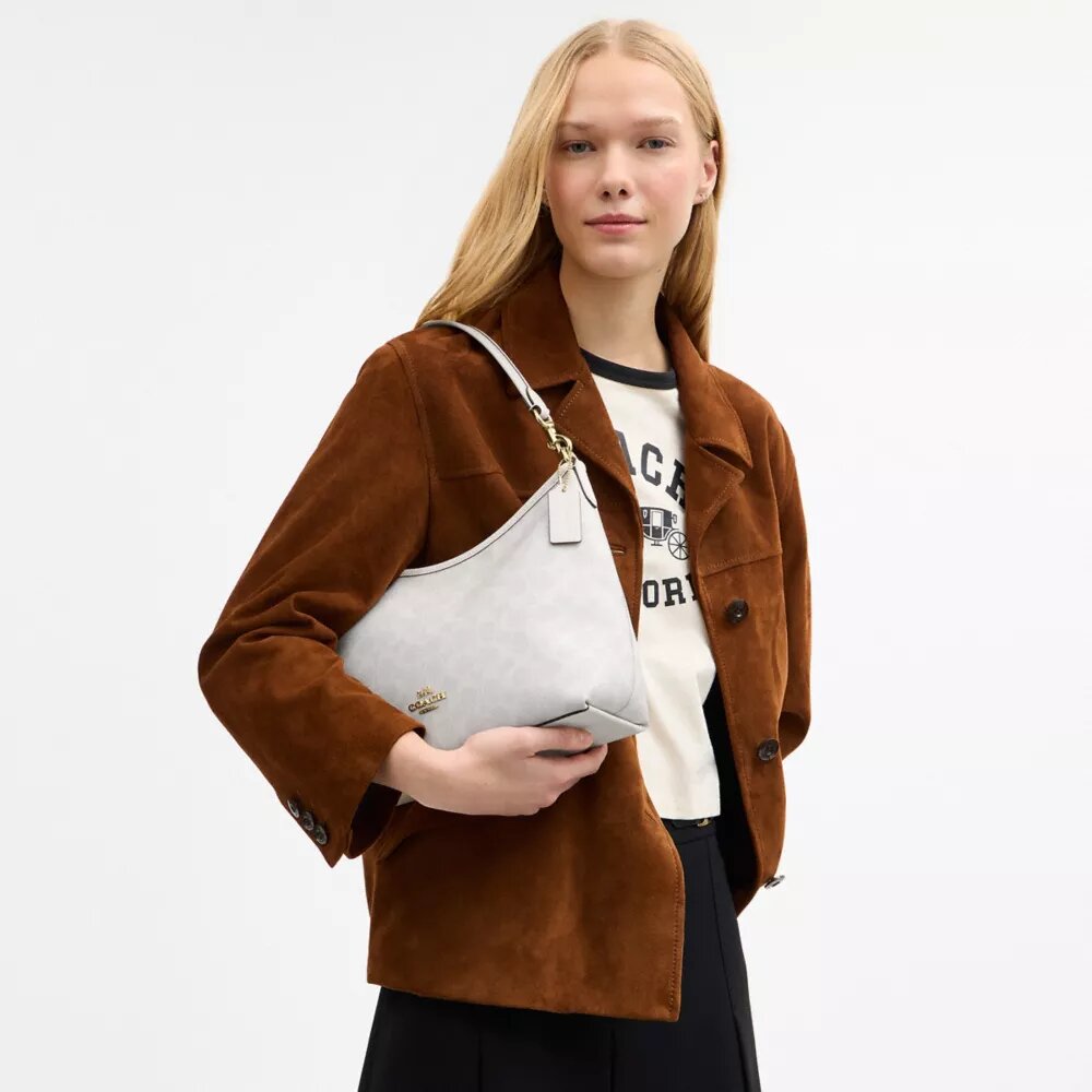Bolso de hombro Laurel en Signature Canvas