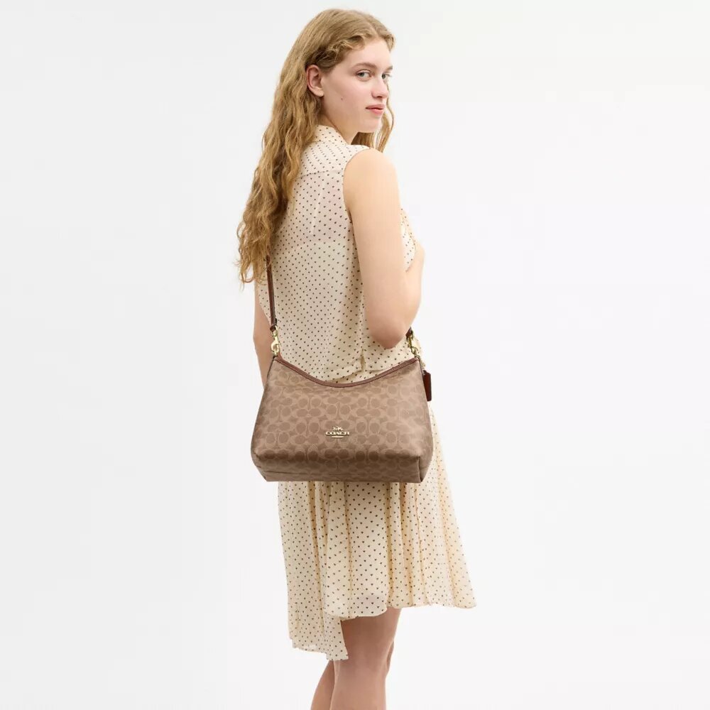 Bolso de hombro Laurel en Signature Canvas