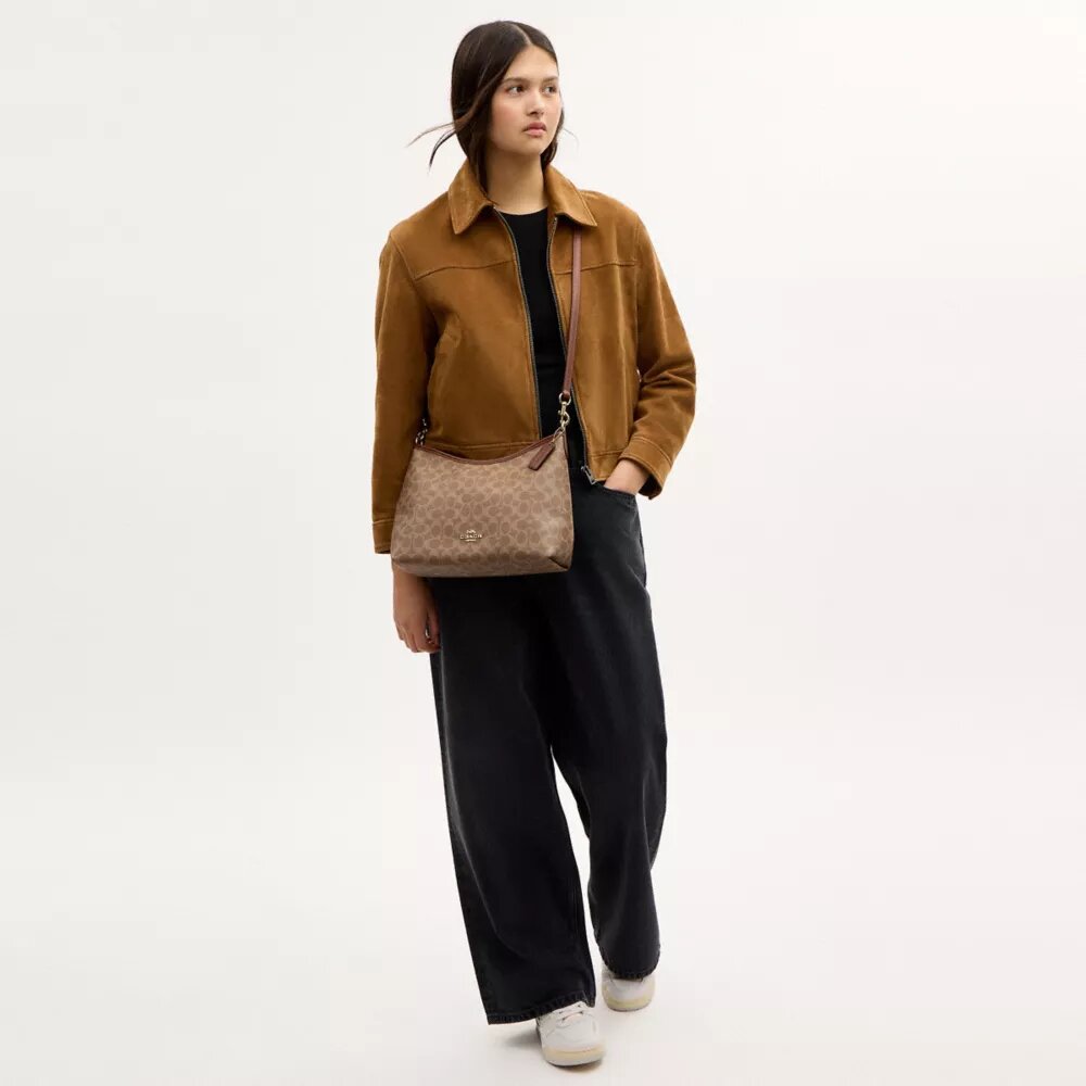 Bolso de hombro Laurel en Signature Canvas