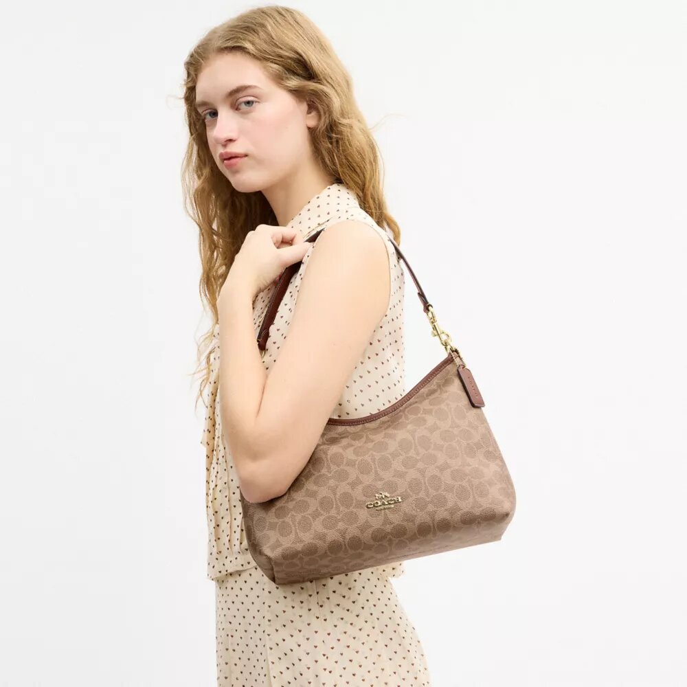 Bolso de hombro Laurel en Signature Canvas