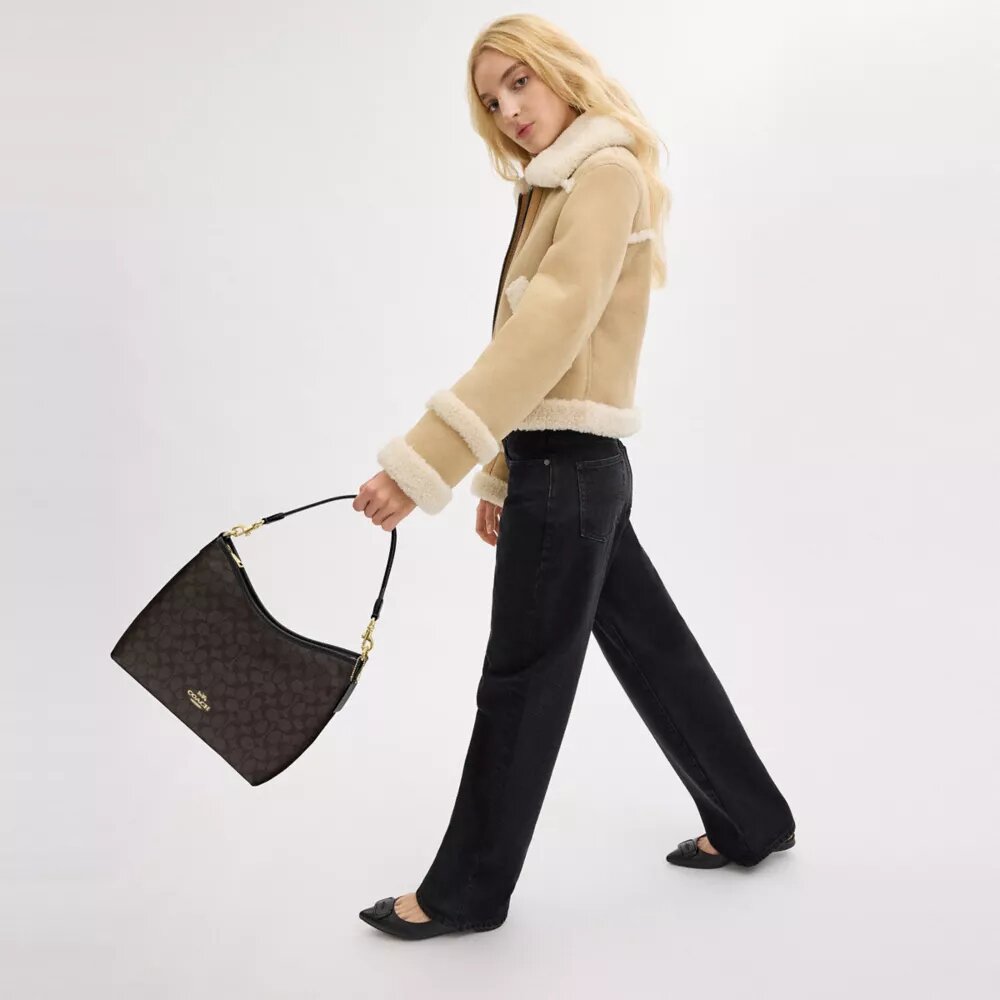 Bolso de hombro Laurel en Signature Canvas