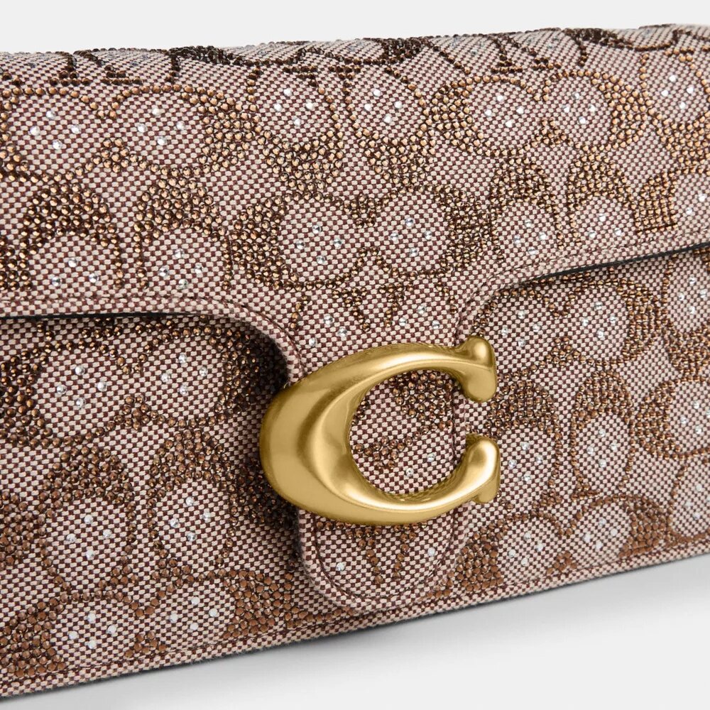 Bolso de hombro Tabby de 26 en jacquard Crystal Signature
