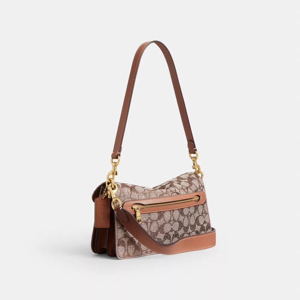 Bolso de hombro Tabby de 26 en jacquard Crystal Signature