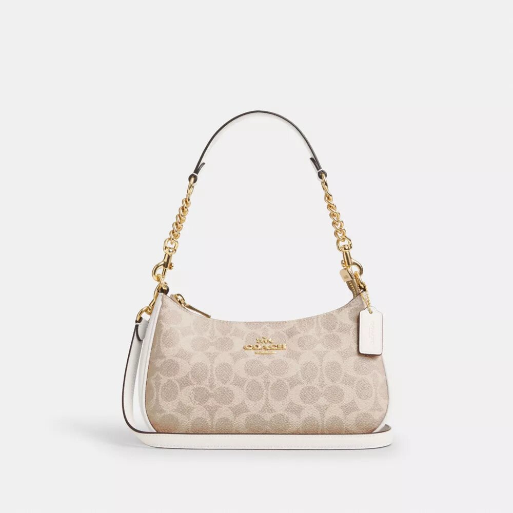 Bolso de hombro Teri en Signature Canvas