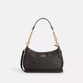Bolso de hombro Teri en Signature Canvas