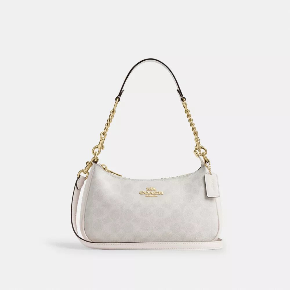 Bolso de hombro Teri en Signature Canvas