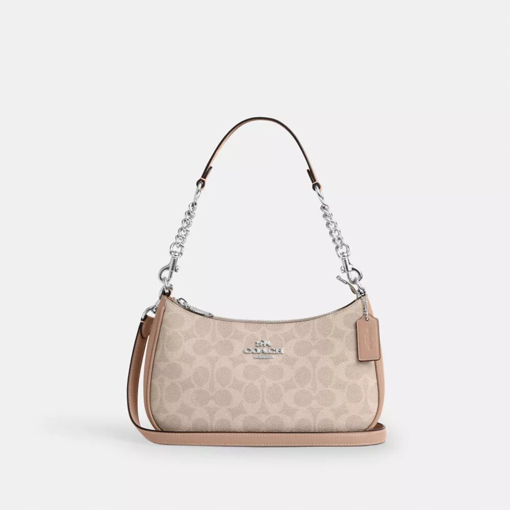 Bolso de hombro Teri en Signature Canvas
