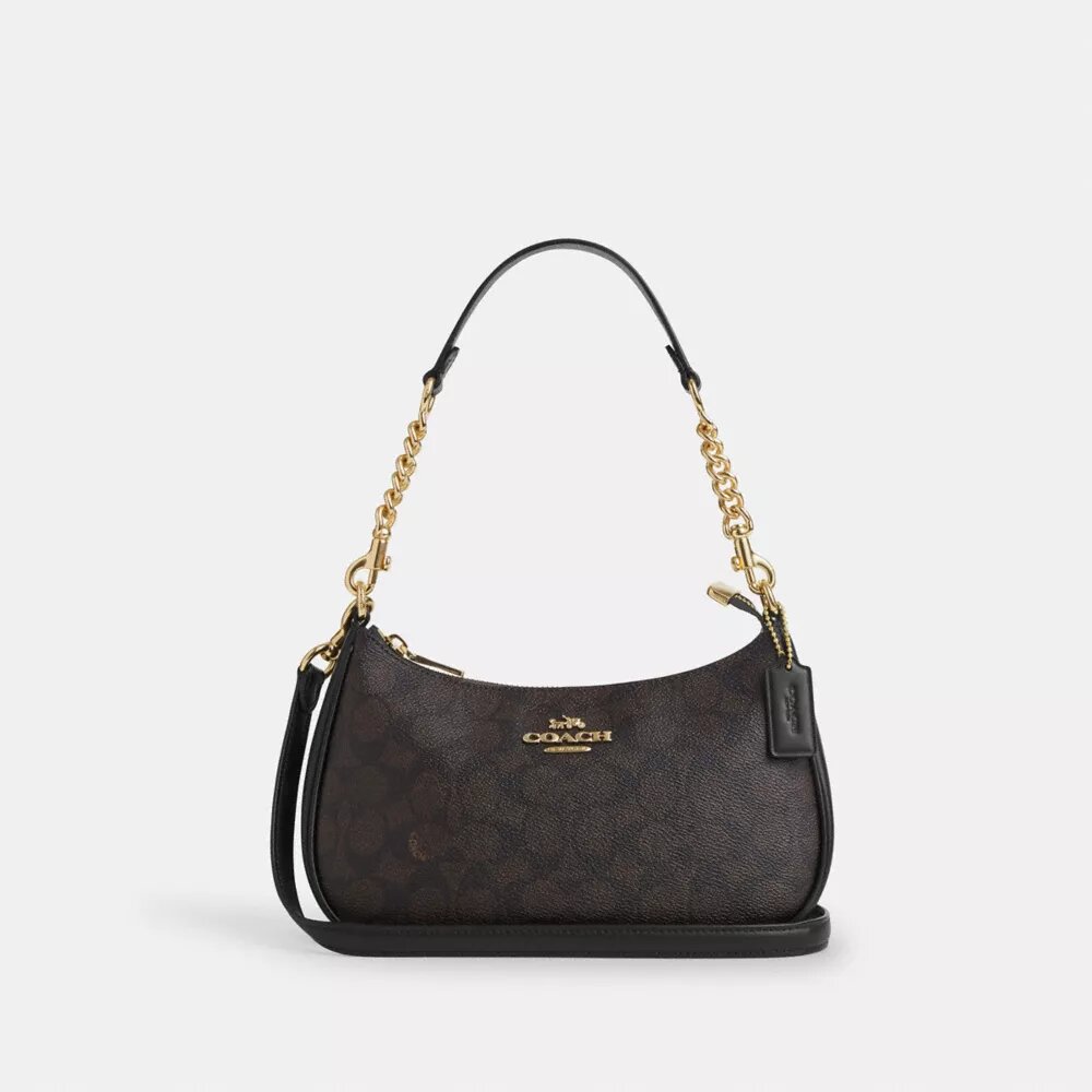 Bolso de hombro Teri en Signature Canvas
