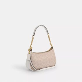 Bolso de hombro Teri en Signature Canvas