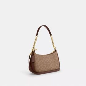 Bolso de hombro Teri en Signature Canvas