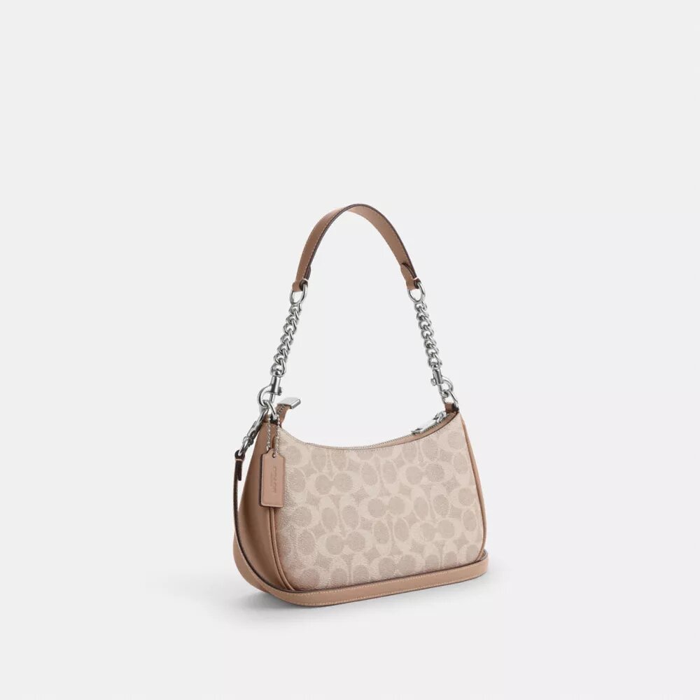 Bolso de hombro Teri en Signature Canvas
