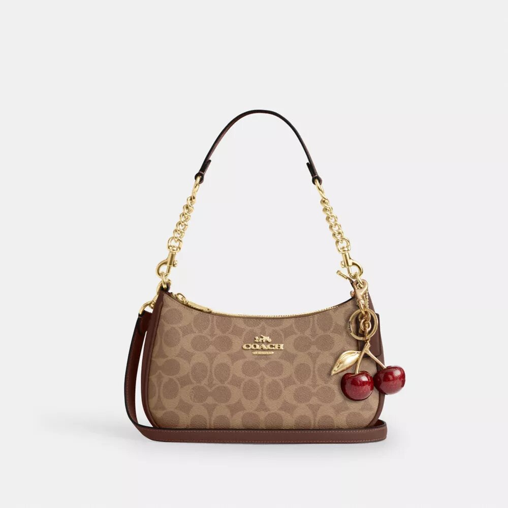 Bolso de hombro Teri en Signature Canvas