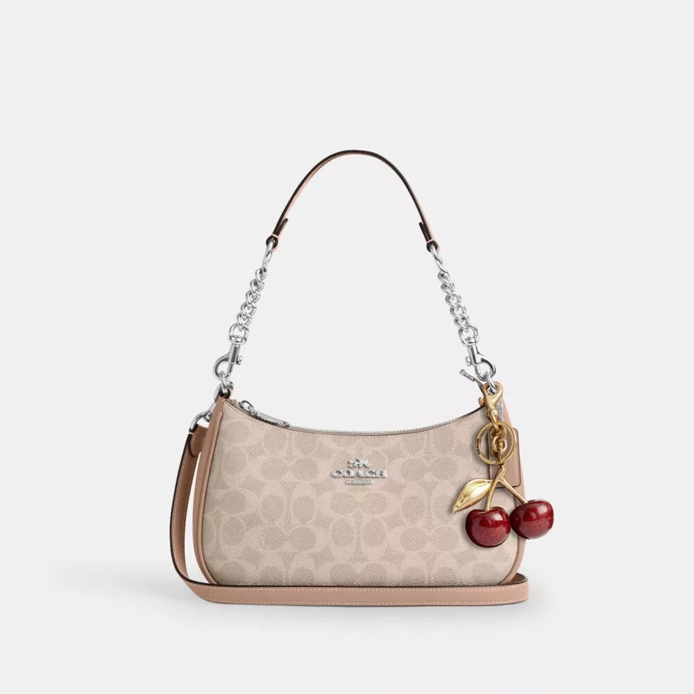 Bolso de hombro Teri en Signature Canvas