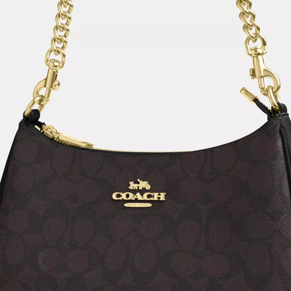 Bolso de hombro Teri en Signature Canvas