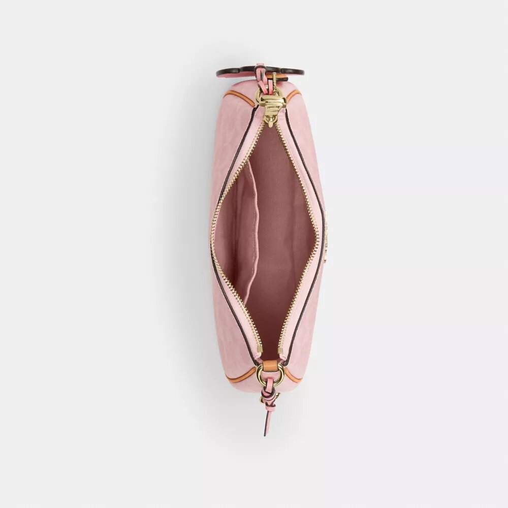 Bolso de hombro Teri en Signature Canvas con Charms