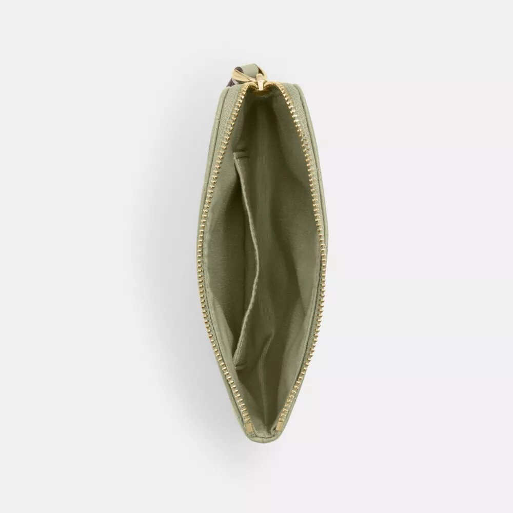 Bolso de pulsera con cremallera en la esquina y acolchado