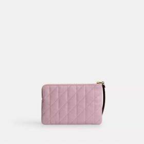 Bolso de pulsera con cremallera en la esquina y acolchado