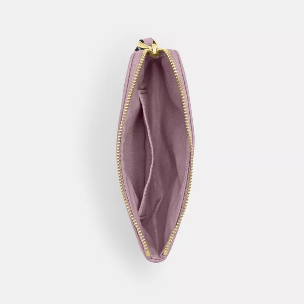 Bolso de pulsera con cremallera en la esquina y acolchado