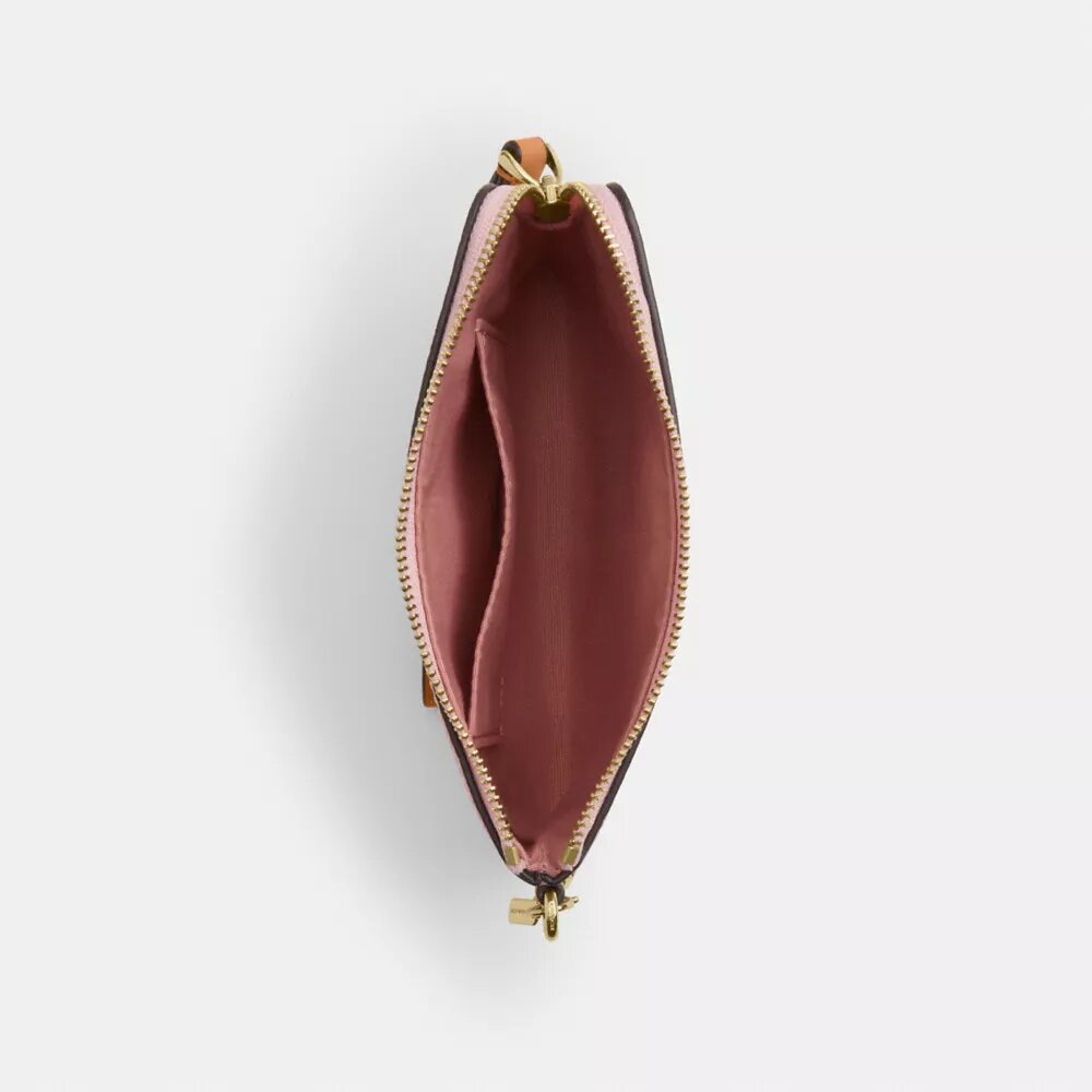 Bolso de pulsera con cremallera en las esquinas, de Signature Canvas con Charms