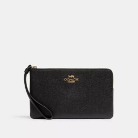 Bolso de pulsera grande con cremallera en la esquina