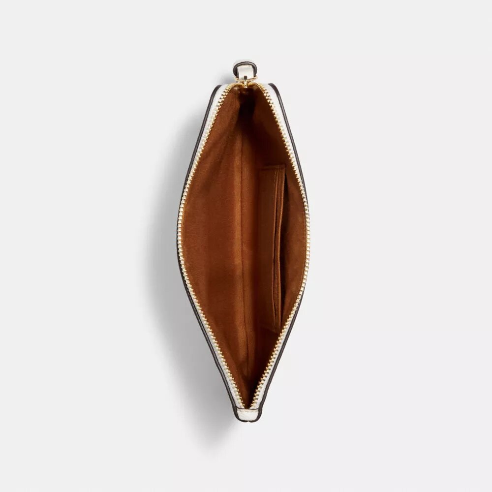 Bolso de pulsera grande con cremallera en la esquina