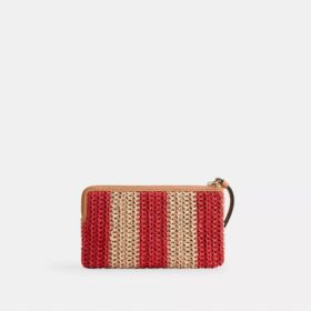 Bolso de pulsera grande con cremallera en la esquina
