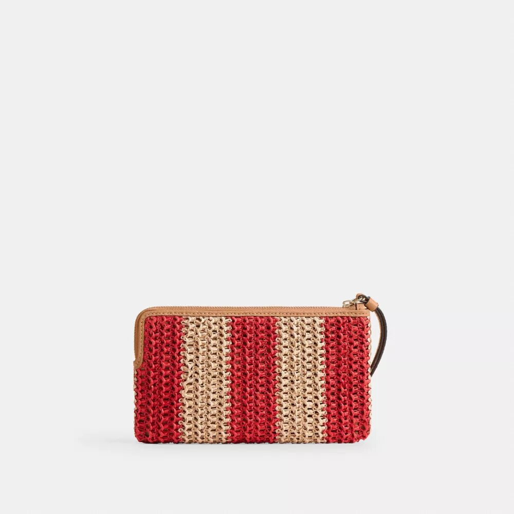Bolso de pulsera grande con cremallera en la esquina