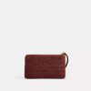 Bolso de pulsera grande con cremallera en la esquina