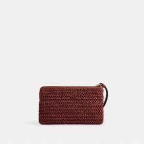 Bolso de pulsera grande con cremallera en la esquina