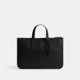 Bolso de trabajo Isaac en piel Signature Maxi