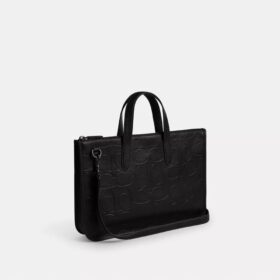 Bolso de trabajo Isaac en piel Signature Maxi