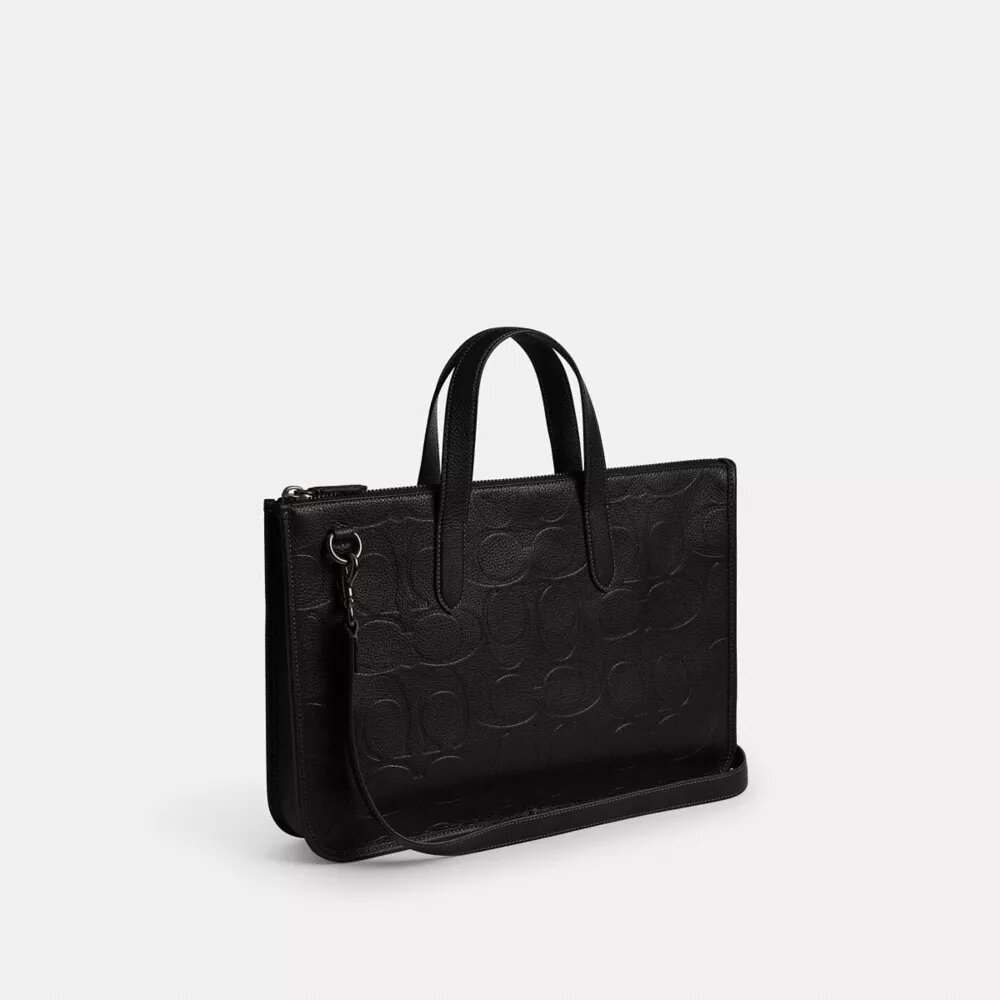 Bolso de trabajo Isaac en piel Signature Maxi